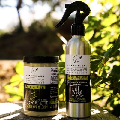 Kit entretien pieds sains en hiver de Poney Blanc