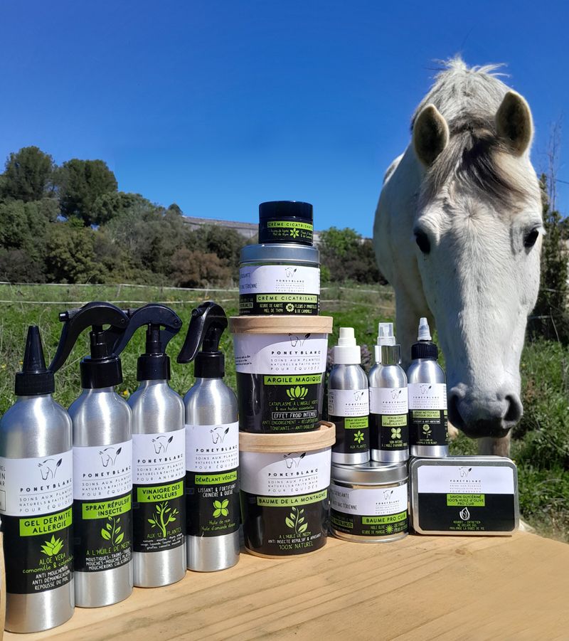 soins et cosmétiques naturels pour chevaux, animaux et équidés